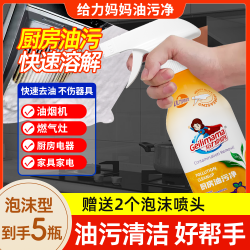 给力妈妈 GEILIMAMA/给力妈妈油污净油烟机清洁剂灶台去油免洗家用快速去污