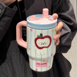 水杯保温杯冰霸杯大容量女生2026新款陶瓷内胆保冷巨无霸吸管杯子