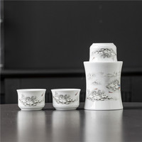 温酒壶家用烫酒仿古中式陶瓷黄酒烈酒白酒杯热酒具二两半斤温酒器