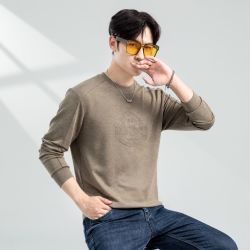 欧版宽松春秋款卫衣长袖打底时尚休闲百搭男士圆领2583