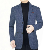 休闲西服爸爸外套春秋男士高档中青年商务春季百搭便西男装西装