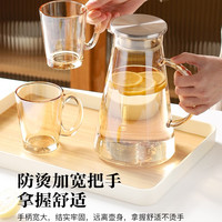 青苹果 清韵壶家用耐高温玻璃壶大容量防爆茶壶水壶凉水杯套装