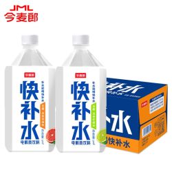 今麦郎 快补水解质饮料西柚味1L*8瓶整箱柠檬味运动健身补水饮料