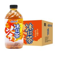 百亿补贴：娃哈哈 冰红茶1L*12大瓶装柠檬味茶饮料夏季清爽解腻怀旧果味茶