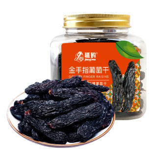新疆特产疆妈金手指葡萄干218g*2罐软糯无籽自然风干