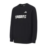 adidas 宽松休闲运动圆领男士卫衣春秋薄款百搭套头衫防风保暖针织运动服