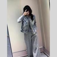 曼黎舍 新中式刺绣加厚马甲