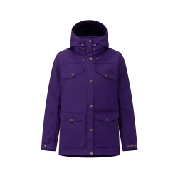 北极狐 FJALLRAVEN北极狐G-1000女士户外夹克 耐磨防泼水徒步露营连帽工装外套89856 425深紫罗兰  XL