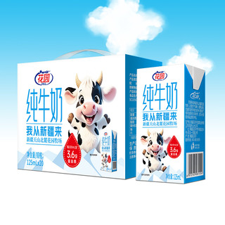 花园 新疆纯牛奶 125ml*20盒