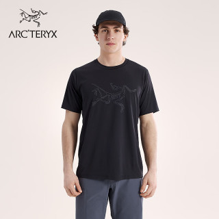 ARC'TERYX CORMAC LOGO SS 男子 速干短袖T恤 BLACK/黑色 M