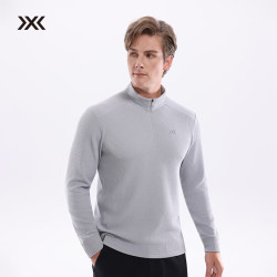 X-BIONIC XBIONIC艾德空气层半开拉链卫衣男长袖T恤休闲舒适秋冬新品 25837 钛锌灰 XL