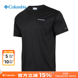 Columbia T恤男户外春夏款休闲通勤半袖降温透气运动舒适速干短袖XE3513 010