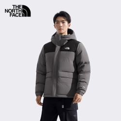 北面 羽绒服男户外防泼保暖鹅绒8GKG 灰色/RPI L