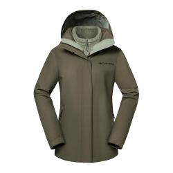 Columbia 冲锋衣女三合一秋冬防风防水保暖抓绒外套WR9843 397 S
