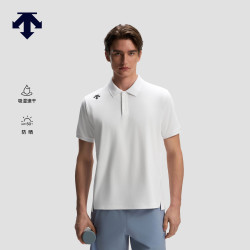迪桑特 TRAINING系列 男士短袖POLO衫 WT-Bright White Tpg L码