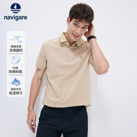 navigare [凉感]Navigare意大利小帆船夏季新款短袖POLO衫男士休闲翻领T恤