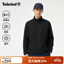 Timberland 软壳衣男户外防泼水防风休闲舒适时尚夹克外套A6AU4 黑色 L