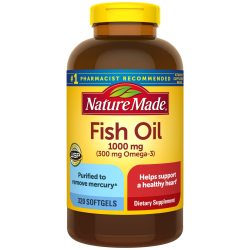 Nature Made Omega-3鱼油软胶囊 1000mg 心脏健康 320粒装