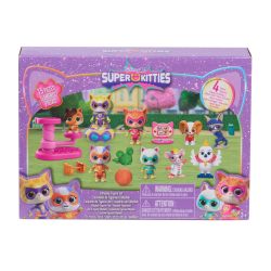 Disney Jr. SuperKitties Kittydale 公仔套装,带配件,15 件,收藏小雕像,亚马逊独家,粉丝,女孩,儿童,适合 3 岁及以上儿童