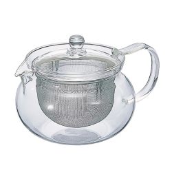 HARIO 700ml日式玻璃茶壶 不锈钢滤网 耐热防碎 日本设计