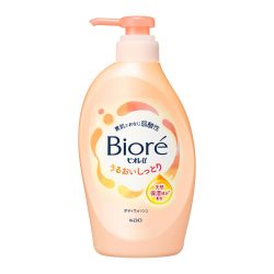 Biore 碧柔 U 沐浴露保湿泵 450毫升 | 温和酸性配方,适用于干性及婴儿皮肤 | 深层保湿身体洁面乳 | 日本制造