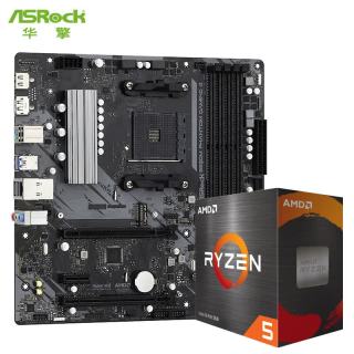 华擎 B550M Phantom Gaming 4主板+AMD 锐龙5 5500主板CPU套装