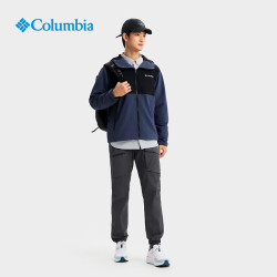 Columbia 夹克男春夏户外运动拒水干爽防紫外线休闲连帽外套XE3394 466 M