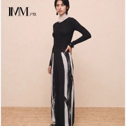 尹默 IMM尹默官方女装26年秋季新款修身全绵羊毛针织衫女 IMGQ31004