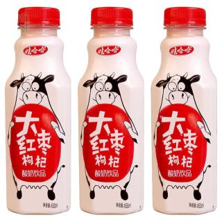 娃哈哈 大红枣枸杞酸奶饮品 450ml*8瓶