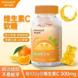 海氏海诺 维生素C软糖小熊造型独立包装瓶装酸甜口感儿童零食糖果