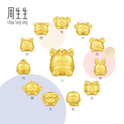 周生生 【威风虎】足金转运珠 95961C