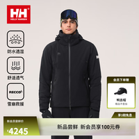 HELLY HANSEN, H/H海丽汉森hh24冬情侣款H2BLK设计师防水透湿专业双板滑雪服 黑色-男 M