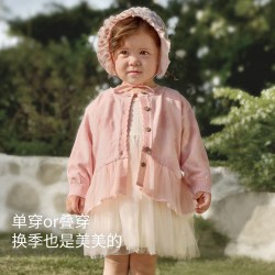 巴厘小猪 女童针织外套