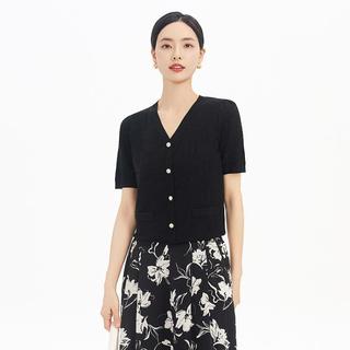 娜尔思 V领针织衫