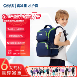 CAMS S03905S 悬浮减重护脊 灰蓝色 22L 书包