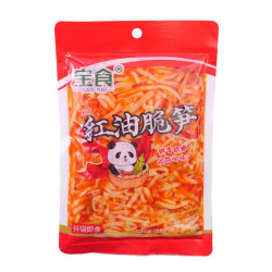 宝食 红油脆笋320g 即食下饭菜开味雪菜即食小菜咸菜酱腌菜
