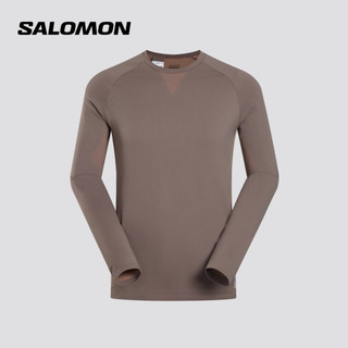 萨洛蒙 SENSE AERO SEAMLESS TEE 紧身长袖T恤 铁灰色 L