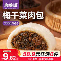 和善园 包子 梅干菜肉包300g(6只)