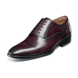 Florsheim 男式 Sorano Lux 开普托牛津鞋, 酒红色