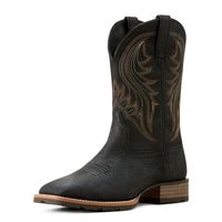 ARIAT 男式 Hybrid Rancher 牛仔靴西部,碧玉黑色,9.5 宽 美国, Jasper Black