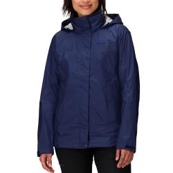 MARMOT 女士轻量防水雨衣 环保面料透气防雨夹克 可收纳便携户外冲锋衣 藍色（Arctic Navy） XXL