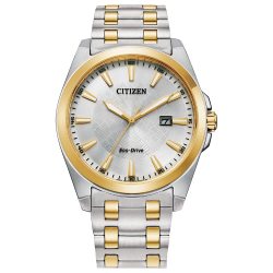 Citizen 男士 光动能 三针腕表 日期显示 蓝宝石镜面