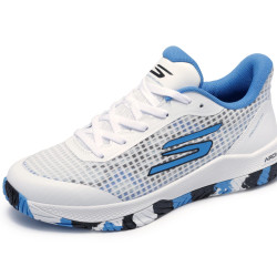Skechers 斯凯奇 Viper Court Pro 女式运动鞋, 白色/蓝色