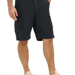 Lee 男式 Dungarees 新款腰带怀俄明州工装短裤, 黑色防撕裂