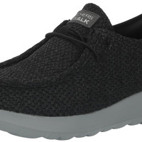 Skechers 斯凯奇 男式 运动休闲步行鞋 gowalk max slip-ins - 运动休闲步行鞋 | 空气冷却记忆海绵 216285-bkgy 步行鞋 柔软 Go Walk Max Halycon Slip-ins BlackGrey 8