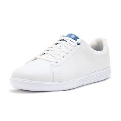 Cole Haan 女式 Grand Crosscourt 运动鞋, 白色/里约热内卢红 Sde