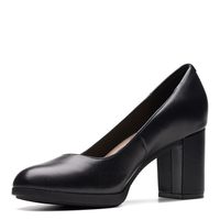Clarks 适合成人 女性 泵鞋 bayla skip 26174105 泵鞋 终极舒适鞋垫 Bayla Skip Black Leather 6.5