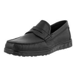 ECCO 爱步 男士轻巧莫克 S Lite Moc 乐福鞋 黑色 48/49 EU