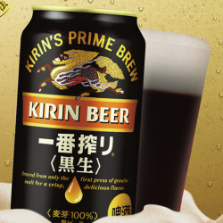 麒麟 黑啤啤酒 一番榨黑生生啤黄啤白啤拉格日本进口 麒麟黑啤 350ml*6罐
