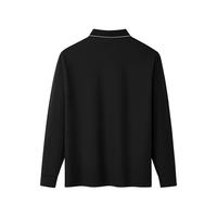 海澜之家 长袖POLO衫 黑色 XL 180/96A